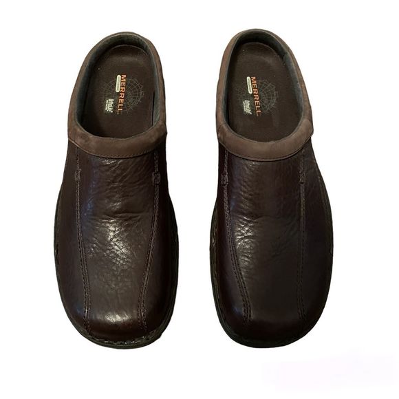 Merrell Shoes Merrell Brown Leather Air Cushion Ortholite Slip On